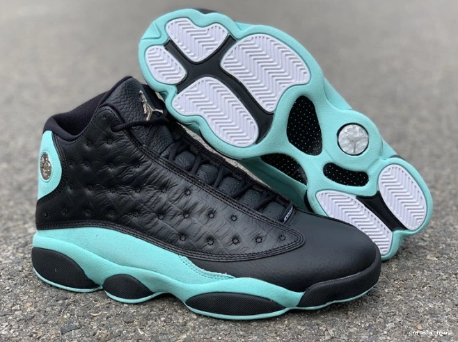 Black 13 Jordan Retro Green Air Island 414571-030 1216